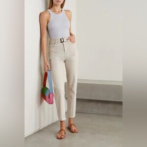 Reformation Cynthia Belted High Rise Straight Jeans Size 26